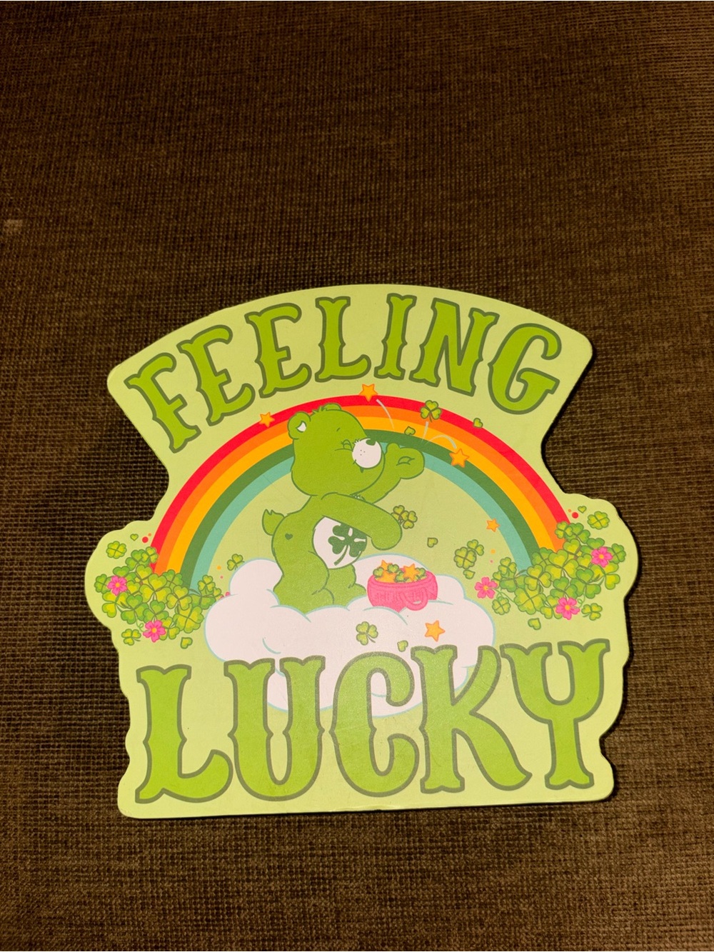 Care Bears Lime Green Decorative Wall Plaque